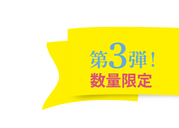 第3弾!数量限定